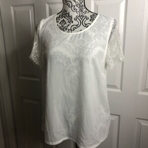 41 Hawthorn Sitch Fix White Lace Semi Sheer M
